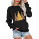 thumbnail image 2 of Gibobby Sudaderas navideñas Sudadera de Navidad Sudadera con cuello redondo para mujer de manga larga(Negro,G), 2 of 4