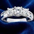 thumbnail image 4 of Pompeii 2ct Diamond Three Stone Ring 14K White Gold (G/H,SI), 4 of 5
