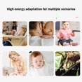 thumbnail image 4 of 5Pcs Cotton Square Towel for Baby, Solid Color Newborns Mouth Wipe Cloth Reusable Nursing Bib Infants Burping Towel Sakura color system, 4 of 4