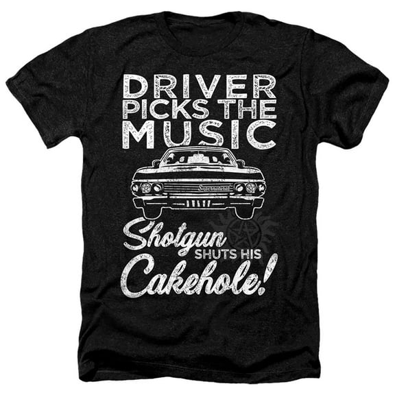 Supernatural - Driver Picks Music - Heather Short Sleeve Shirt - Small