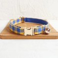 thumbnail image 1 of Velvet Pattern Cat Collar w/ Bowtie - Engrave Your Pet's ID, 1 of 15