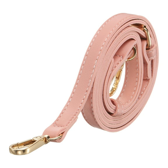 Leather Purse Straps [1Pcs] - 51.2 Inch Adjustable Straps Replacement for Handbags Use for Purse & Crossbody Bag & Handbag - [Pink & Gold]
