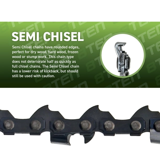 Semi Chisel Chainsaw Chain 16 inch .063 .325 62DL for Stihl MS 230 241 6 Pack 810 CCC2399H