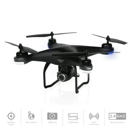 Best Choice Products 2.4G FPV RC Quadcopter GPS Drone w/ 720P Live HD Wifi Camera, VR Headset Compatible, Follow Mode, One-Key Takeoff/Landing, Auto-Return, Headless Mode, Altitude Hold, Extra (Best Drone With Vr Headset)