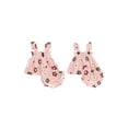 thumbnail image 2 of BemeyourBBs Toddler Baby Girl Summer Clothes Infant Baby Girl Cotton Smocked Outfit Solid Floral Flying Sleeve Ruffle Tank Tops and Shorts Set Little Girls 2 Piece Summer Outfit, 2 of 9