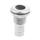 thumbnail image 1 of Acero inoxidable 316, 63 mm de longitud, , 3/4 '', conector pasacasco para barco con púa de manguera, 1 of 7