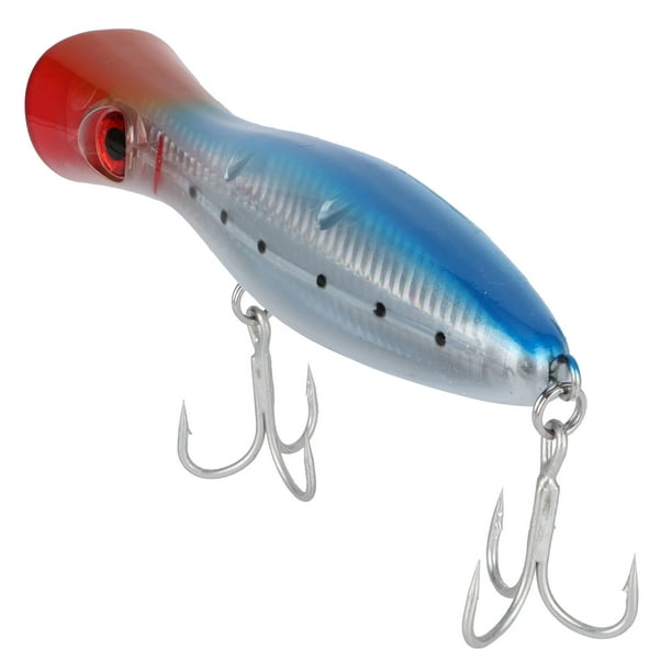 1PCS Saltwater Fishing Lures Artificial Popper Baits Topwater Fishing  Tackle AccessoryBlue Back 