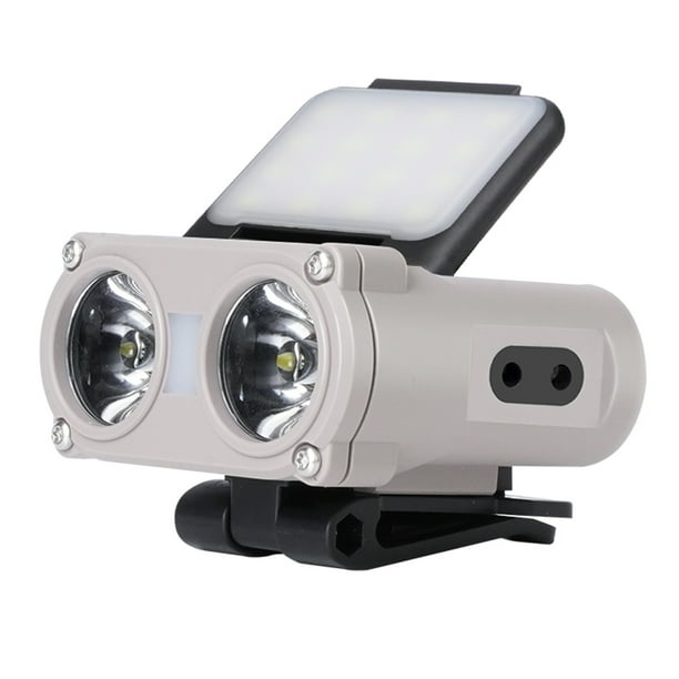 3 juegos de faros delanteros de inducción LED de 1200 mAh 700 LM tipo C recargables resistentes al agua (caqui)