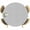 Grey, variant on Round Fitted Tablecloths with Elastic Edge Vintage Solid Black Leather Oil-Proof Waterproof Wipeable Table Cover,45" - 54"