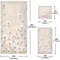 thumbnail image 3 of SKYSONIC 3 Pack Towel Cute Floral Cotton Bath Towel Set (1 Bath Towel, 1 Hand Towel, 1 Washcloth) for Bathroom, Super Soft and Quick Dry Towels, 3 of 7