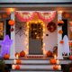 thumbnail image 1 of Banderas de jardín para Acción de Gracias y Halloween (paquete de 2) | Banderas para cercas de jardín con forma de abanico | Poliéster resistente con doble costura | Diámetro de 120 cm | Decoración, 1 of 6