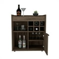thumbnail image 4 of TUHOME Lyon Armoire de Bar - Noyer Foncé - Bois Manufacturé - pour Salon, 4 of 7
