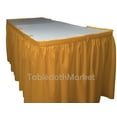 thumbnail image 2 of 14' Ft. POLYESTER PLEATED TABLE SET SKIRT skirting Trade show 24 colors Catering", (Color: Gold), 2 of 3