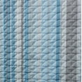 thumbnail image 4 of Mainstays Blue & Gray Vertical Stripe Quilt Sham, Reversible, Standard/Queen, 2 pack, Adult/Teen, 4 of 5