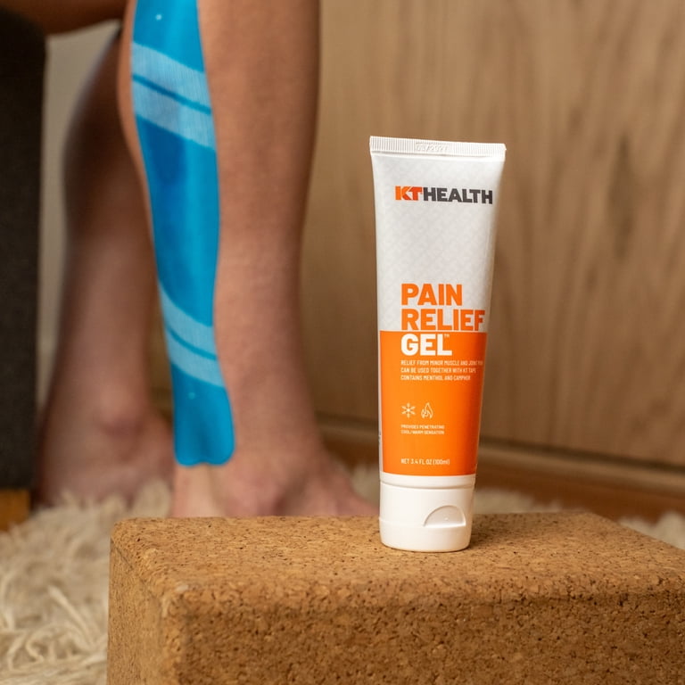 KT Tape Recovery Plus Pain Relief Gel Tube, Cool and Warm, Clear