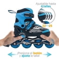 thumbnail image 3 of Patines Next PR-SKFWN-D-M Pro Skater juveniles Alto Rendimiento Azul Tallas 22-25 Ajustables, 3 of 4