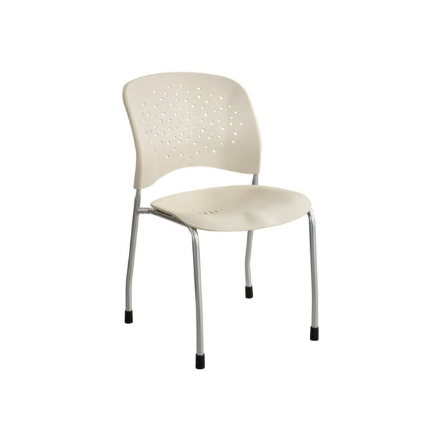 Safco Reve Guest Straight Leg Round Back - Chaise - Visiteur - latte (Lot de 2)
