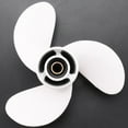 thumbnail image 4 of Boat Propeller 6G1-45943-00-El 8 1/2 X 7 1/2 For Outboard Engine 6-8Hp Aluminum Alloy 3 Blades R Rotation 7 Spline Tooths,1 x Propeller,white, 4 of 5