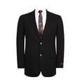thumbnail image 2 of AMY ZHU Men's Sport Coat Classic Fit Stretch Blazer 2 Button Suit Jacket Black, 2 of 4