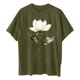 thumbnail image 5 of Camisetas de Manga Corta para las Mujeres Impresión Floral Cuello Redondo Gota Hombro Manga Superior Moda Casual para Verano Camisetas de Manga Corta para las Mujeres, 5 of 7