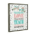 thumbnail image 3 of Stupell Teach Children To Love Learning Uplifting Phrase Inspirational Painting Gray Floater Framed Art Print Wall Art, 3 of 6