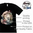 thumbnail image 4 of Alice in Wonderland Shirt, Magic Kingdom Mad Tea Party Shirt Graphic Design Tee Tops (Black-Large), 4 of 5