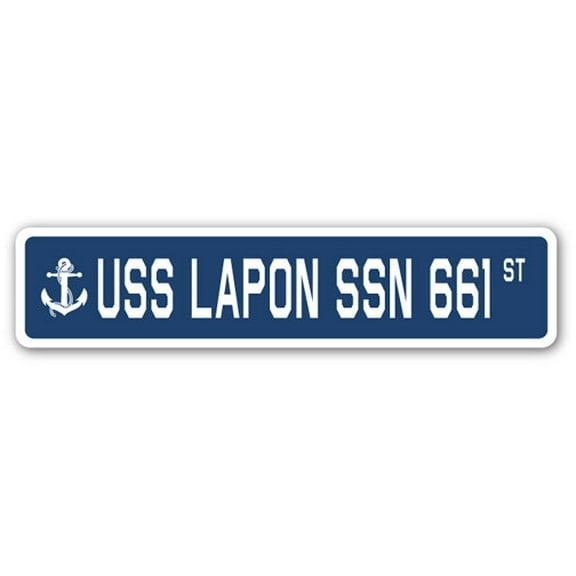 USS LAPON SSN 661 Street Sign us navy ship veteran sailor gift
