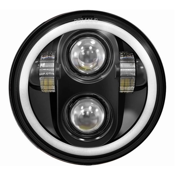 Applies to Harley LED Headlight 5 3/4 LED Daymaker 5.75 DRL Angel Eyes