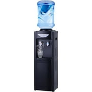 LUVCMFT Top Loading Hot and Cold Water Dispenser - Water Cooler for 3&5 Gallon Bottles, Child Safety Lock- Water Machine Perfect for Home, Office, Black