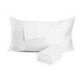 thumbnail image 1 of Craftsworth 100% Cotton Pillow Protector, 20x36 Stripe - King (PK 8), 1 of 5