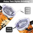 thumbnail image 5 of 40 OZ Happy Halloween Tumbler with Handle Vacuum Insulated Tumbler Gift for Women Men, 5 of 7