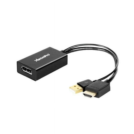 Xtrempro  HDMI Plus USB A & M to Displayportp F Audio Vidoe Adapter Cable - Black