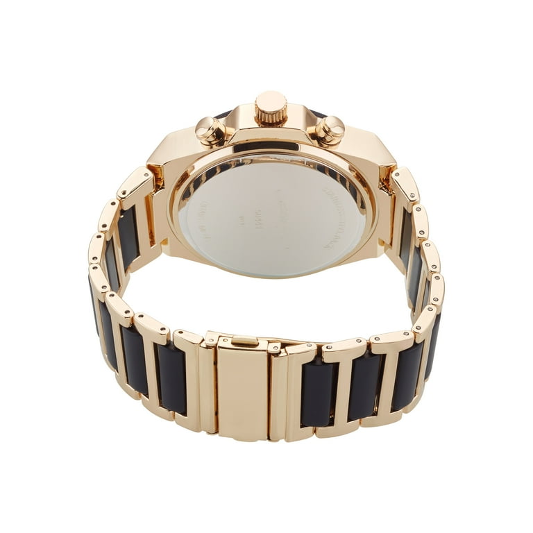 Ed Hardy Men's Brushed Gold Metal Strap Watch 52mm - Walmart.com