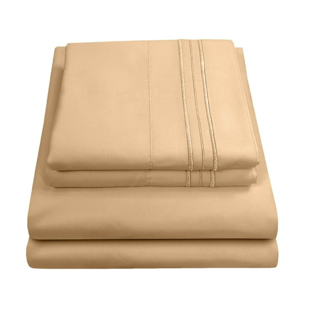Sábanas de la colección Sweet Home Supreme Queen Camel