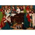 thumbnail image 3 of Meister der Gewandstudien 18x14 Black Modern Framed Museum Art Print Titled - Dormition of the Mother of God (1480-1490), 3 of 5