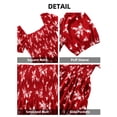 thumbnail image 6 of FlorCurve Plus Size Dresses for Women Square Neck Puff Sleeve Midi Dresses Smocked Floral Print Boho Dresses with Pockets, Red XL, 6 of 7