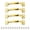 Gold, variant on Giaone Pack Of 4 Gate Handles Iron Pulls for Wood Door Barn Door Knob Drawers Handle