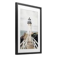 thumbnail image 3 of Stupell Industries Watercolor Lighthouse Path Black Framed Print Under Glass, design by Sisi and Seb, 20 x 14, 3 of 10