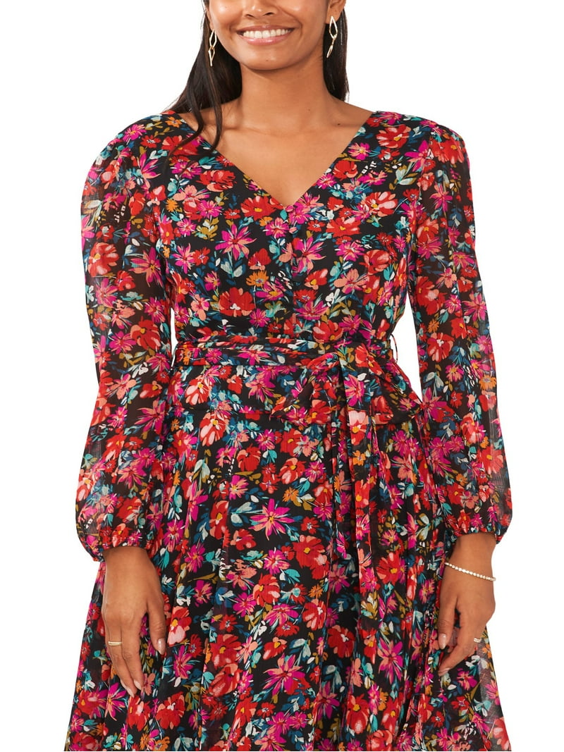 【店舗限定】Winter Floral Long-sleeve Dress M image_2FFSZW06767_2FFSZW06767_