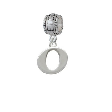 Large Greek Letter - Omicron - Let Go Let God Charm Bead