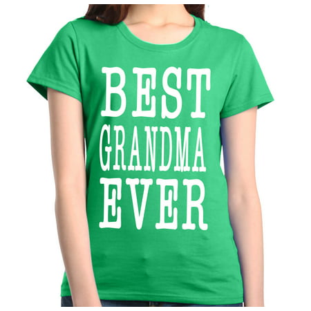 Shop4Ever Women's Best Grandma Ever Grandparent Graphic
