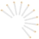 thumbnail image 4 of 10 tubos de ensayo de vidrio transparentes con corchos de madera., 4 of 8