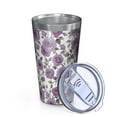 thumbnail image 2 of 16oz Tumblers Pioneer Flower Floral Print Pattern Stainless Steel Vacuum Insulated Double Wall Travel Tumbler Cups Mug with Lid and Straw,Cleaning Brush for Coffee,Tea, 2 of 4