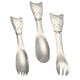 thumbnail image 1 of Kids Spoon 3Pcs Silver Stainless Steel with Kid-Friendly Design for Kids Use, 1 of 5