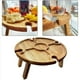 thumbnail image 4 of 4X Mesa de Picnic PortáTil Plegable, Mesa de Picnic Ligera Plegable para Exteriores PequeñA Mesa de Picnic de Vino de Madera, PequeñA, 4 of 9