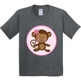 thumbnail image 3 of Inktastic Monkey Girl Youth T-Shirt, 3 of 5
