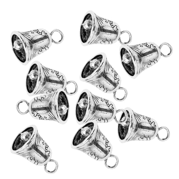 10pcs Craft Bells Mini Ornament for Art Festival Christmas Decoration, DIY Handicrafts - 1.5cm