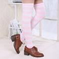 thumbnail image 2 of Extra Long Cotton Stripe Thigh High Socks Over the Knee High Socks, 2 of 5