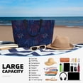 thumbnail image 3 of Yiaed Firework Print Large Capacity Beach Travel Bag - Waterproof Zipper Vacation Tote for Sandproof Storage, and Camping, 3 of 5