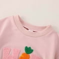 thumbnail image 6 of First Easter Baby Boy Outfit Funny Bunny Letter Embroier Long Sleeve Baby Romper Bodysuit Newborn Outfit Boy for Baby Boy 3-6 Months, 6 of 8